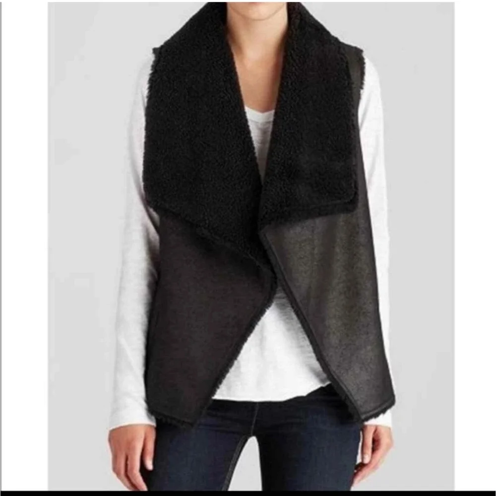 Anthropologie Velvet By Graham & Spencer Faux Fur Suede Small